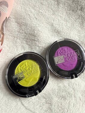 Malibu Glitz Blush and Eyeshadow Duo #25 Pear + #35 Violet - NEW Sealed
